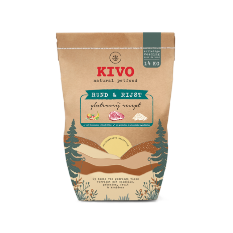 kivo RUND & Rijst glutenvrij 14 KG